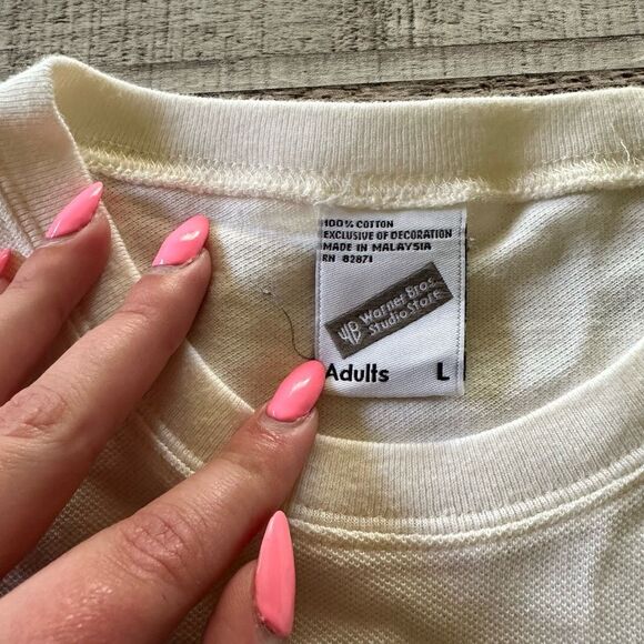 Vintage 90’s Looney Tunes Tasmanian Devil Taz Bowling Embroidered Tshirt | L - Picture 7 of 7